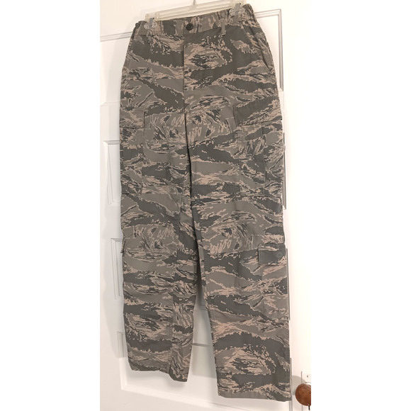 Camo Pants Mens 30R Tiger Stripe Cargo Ripstop BDU Tactical Military Fatigues - Picture 2 of 14